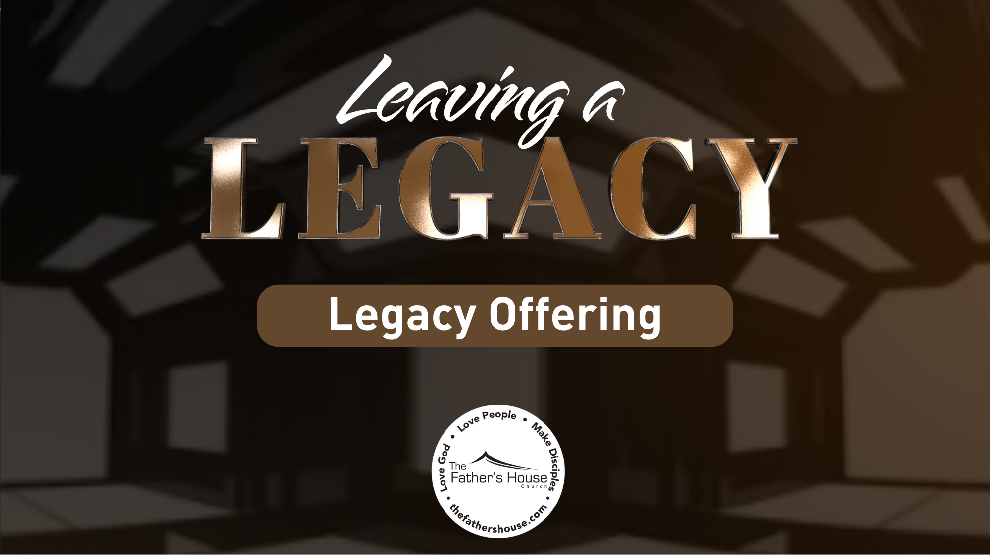 Sunday, April 6, 2025 | LEAVING A LEGACY | Legacy Offering