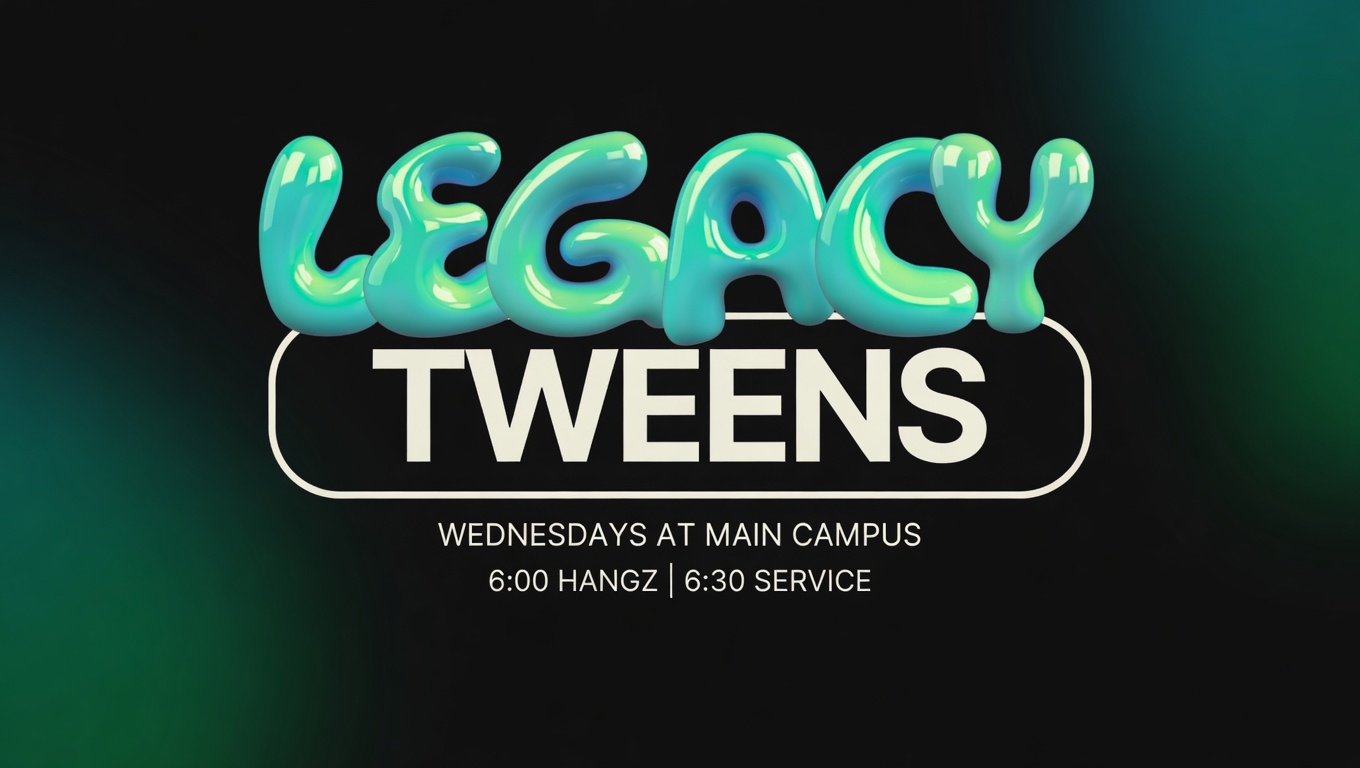 Legacy Tweens — Wednesdays at Main Campus