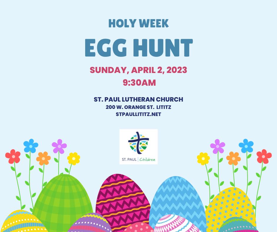 Easter Egg Hunt St Paul Lutheran Church
