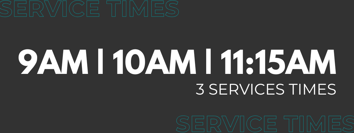 NEW SERVICE TIMES