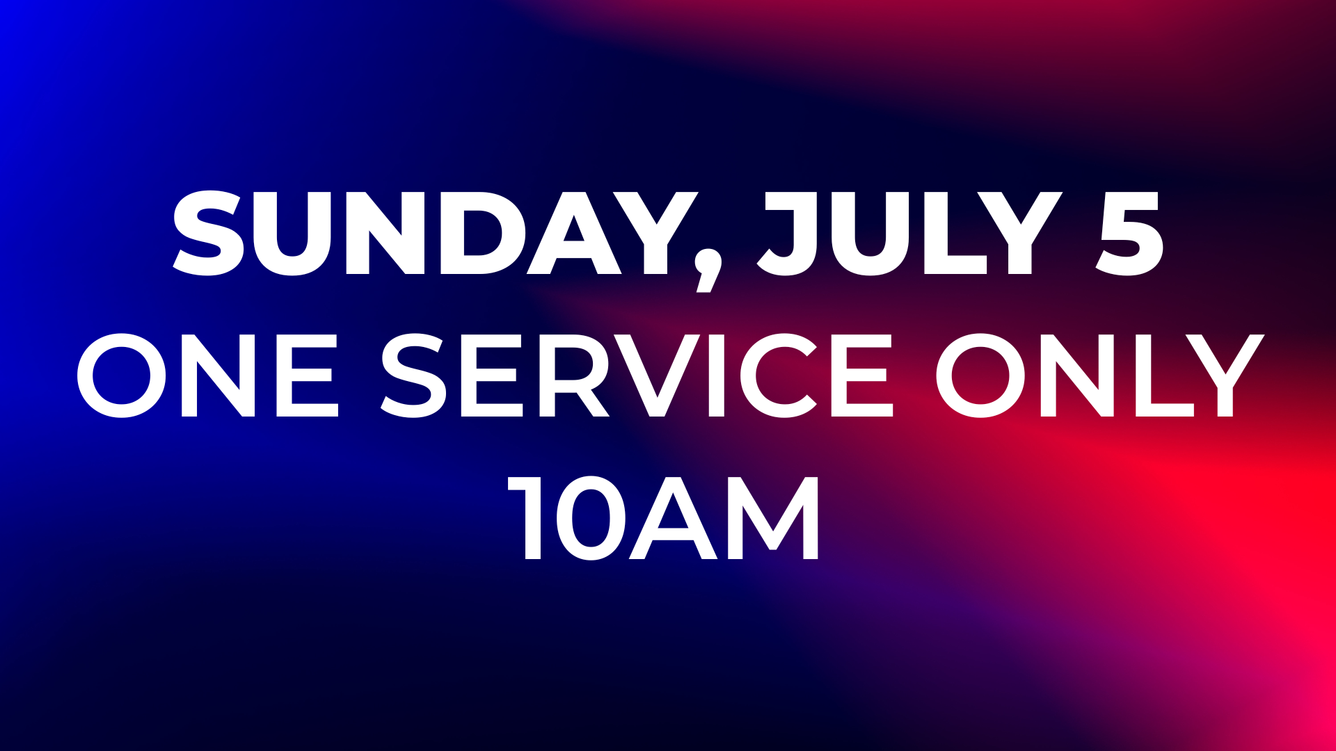 Sunday, July 5