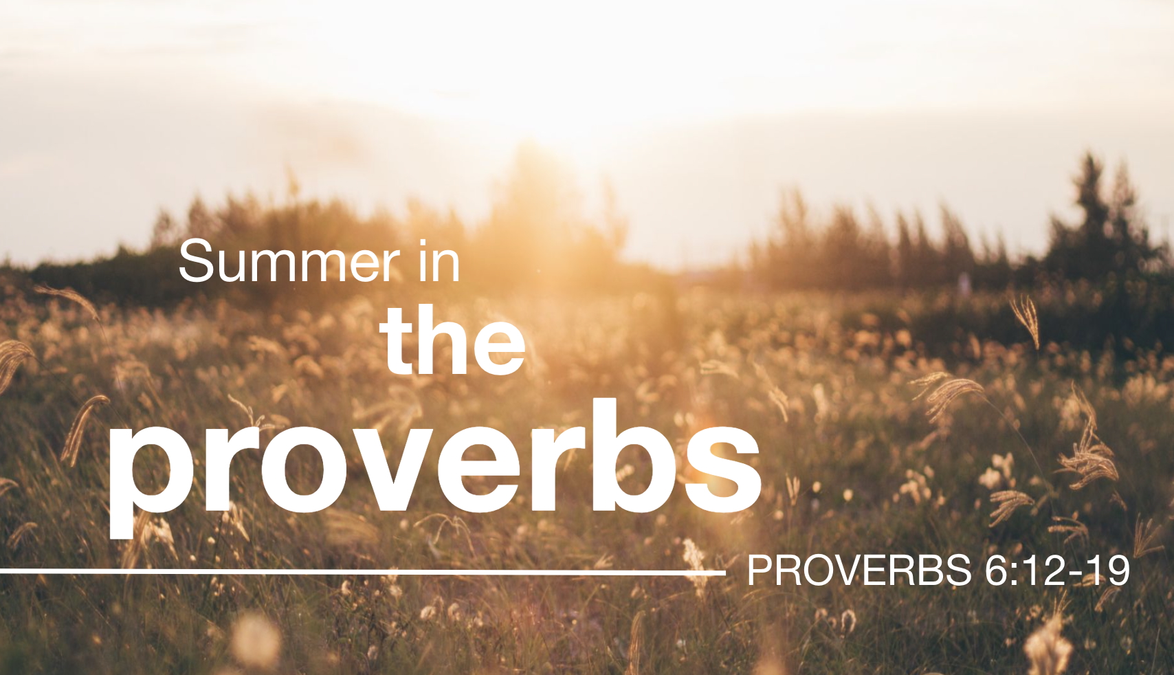 Proverbs 6 – Words of Warning, Words of Comfort episode artwork
