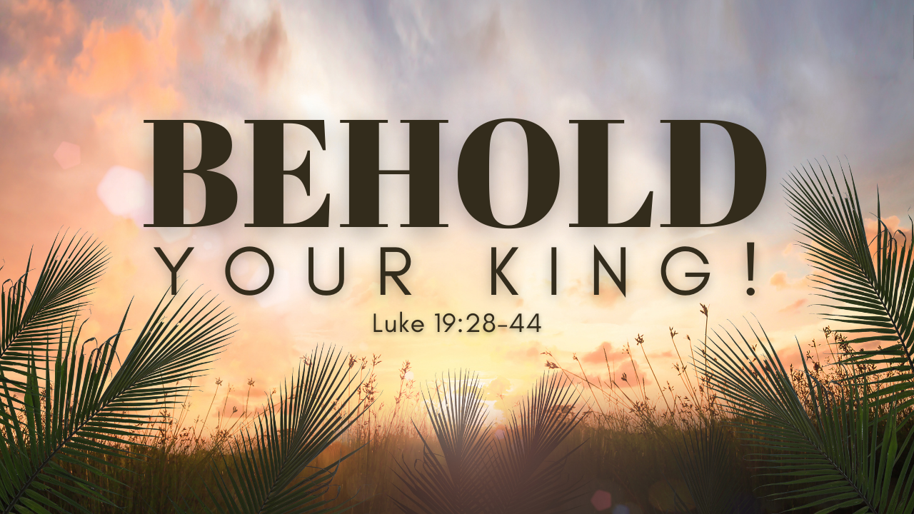 Behold Your King Luke 19 28 44 