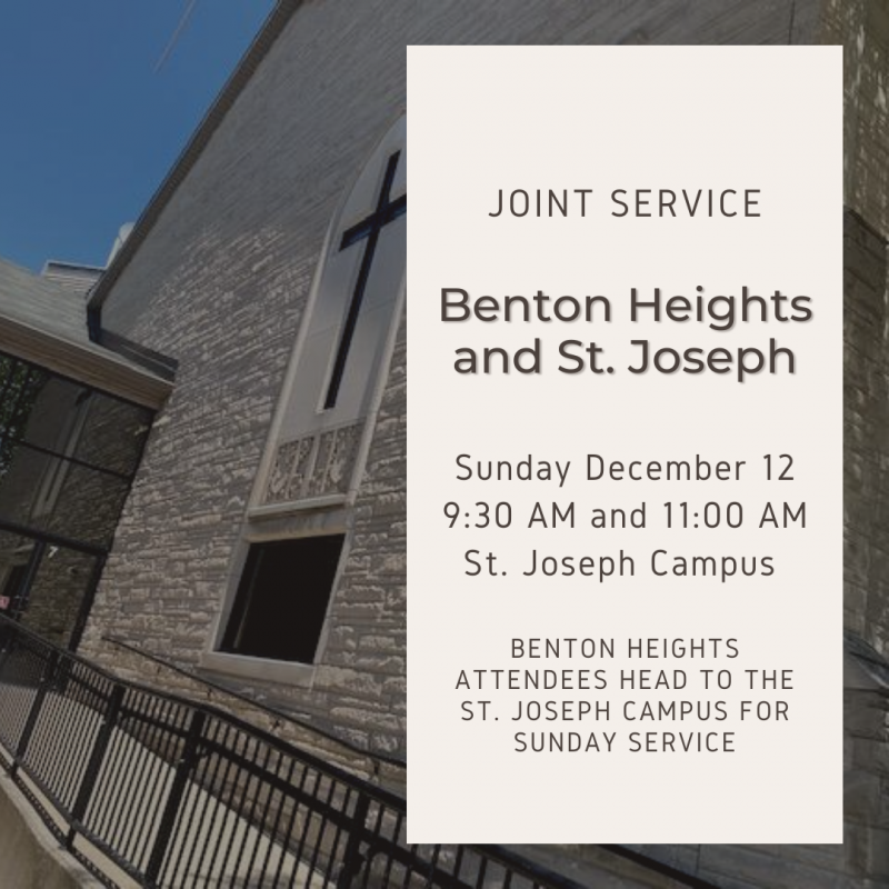 BENTON HEIGHTS & ST. JOSEPH WORSHIP TOGETHER