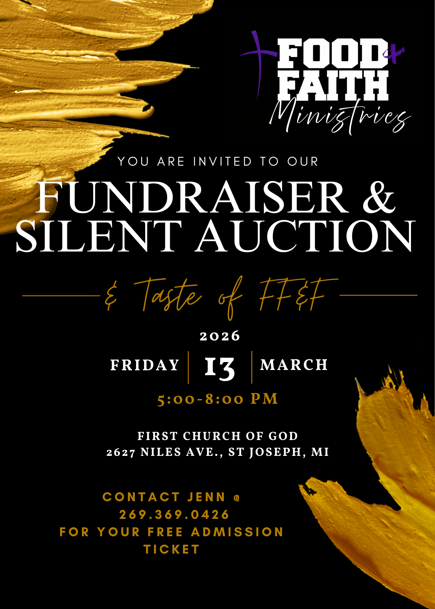 Food, Faith & Football Fundraiser & Silent Auction