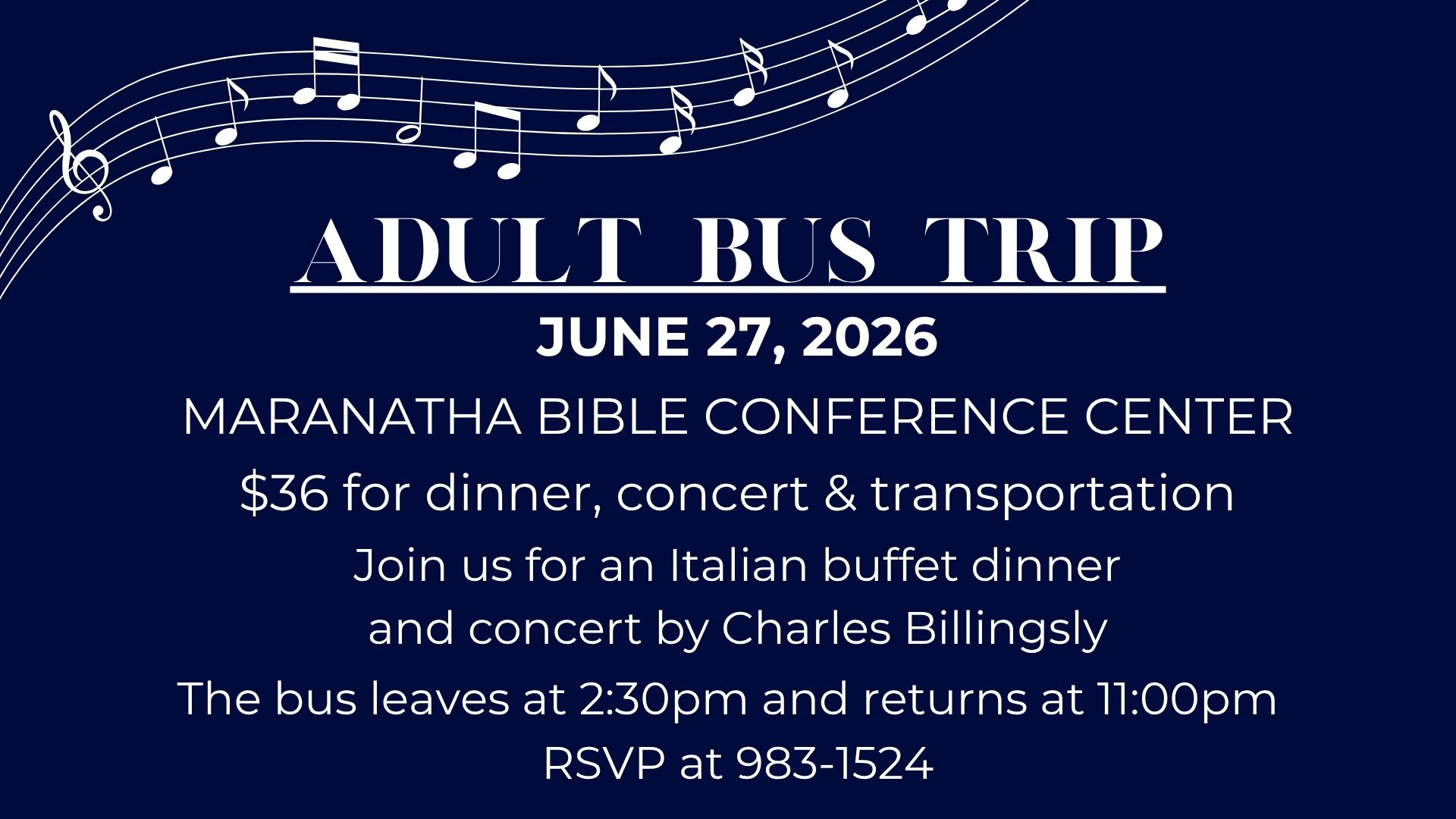 Older Adult Bus Trip