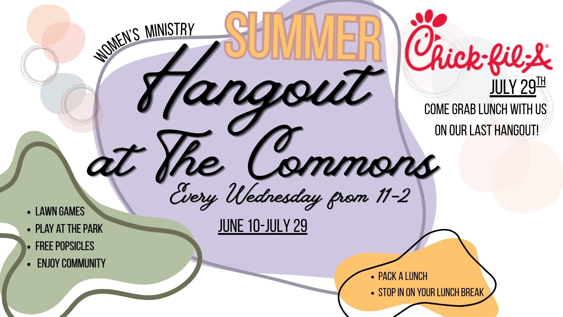 Summer Hangout at the Commons