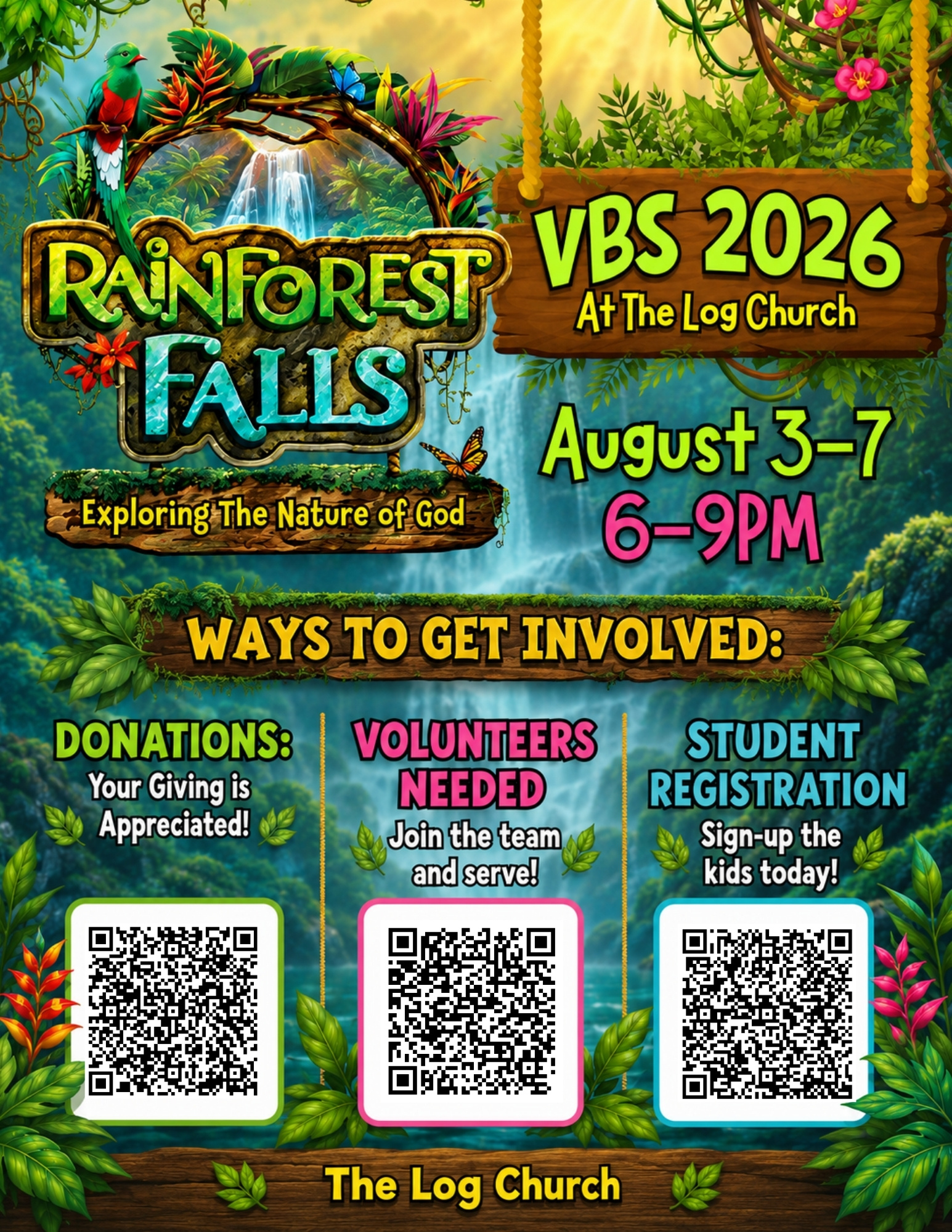 Get Involved in Rainforest Falls VBS 2026!
