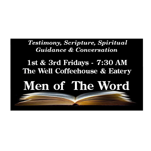 Men gather bi-weekly on Friday mornings at 7:30 AM at The Well to share testimonials, Scripture, Spiritual Guidance and Conversation – join us!