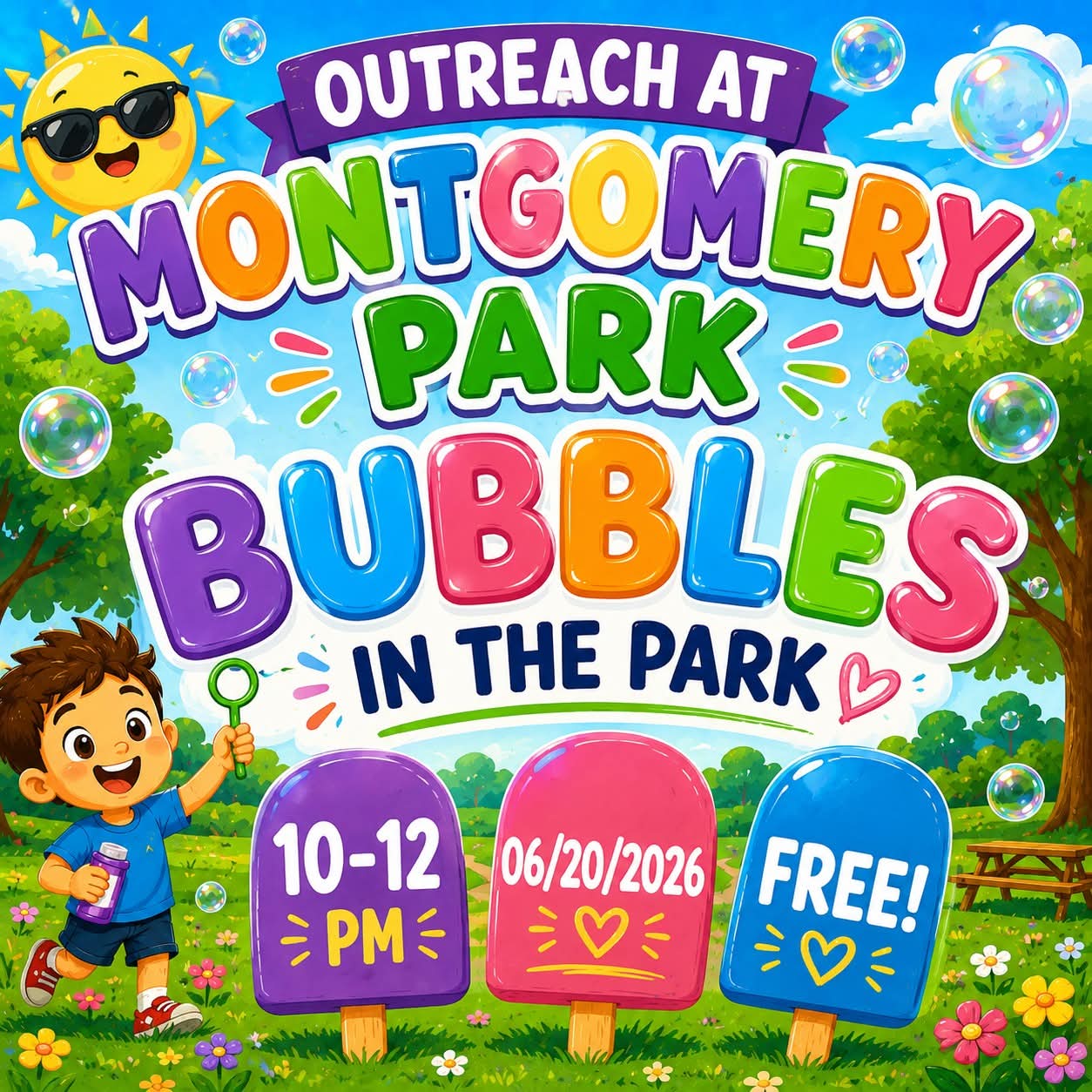 NBKIDSBubbles, Popsicles, and drinks provided!