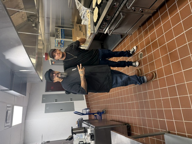Brothers Steve and BetoUsing the new kitchen for the first time!