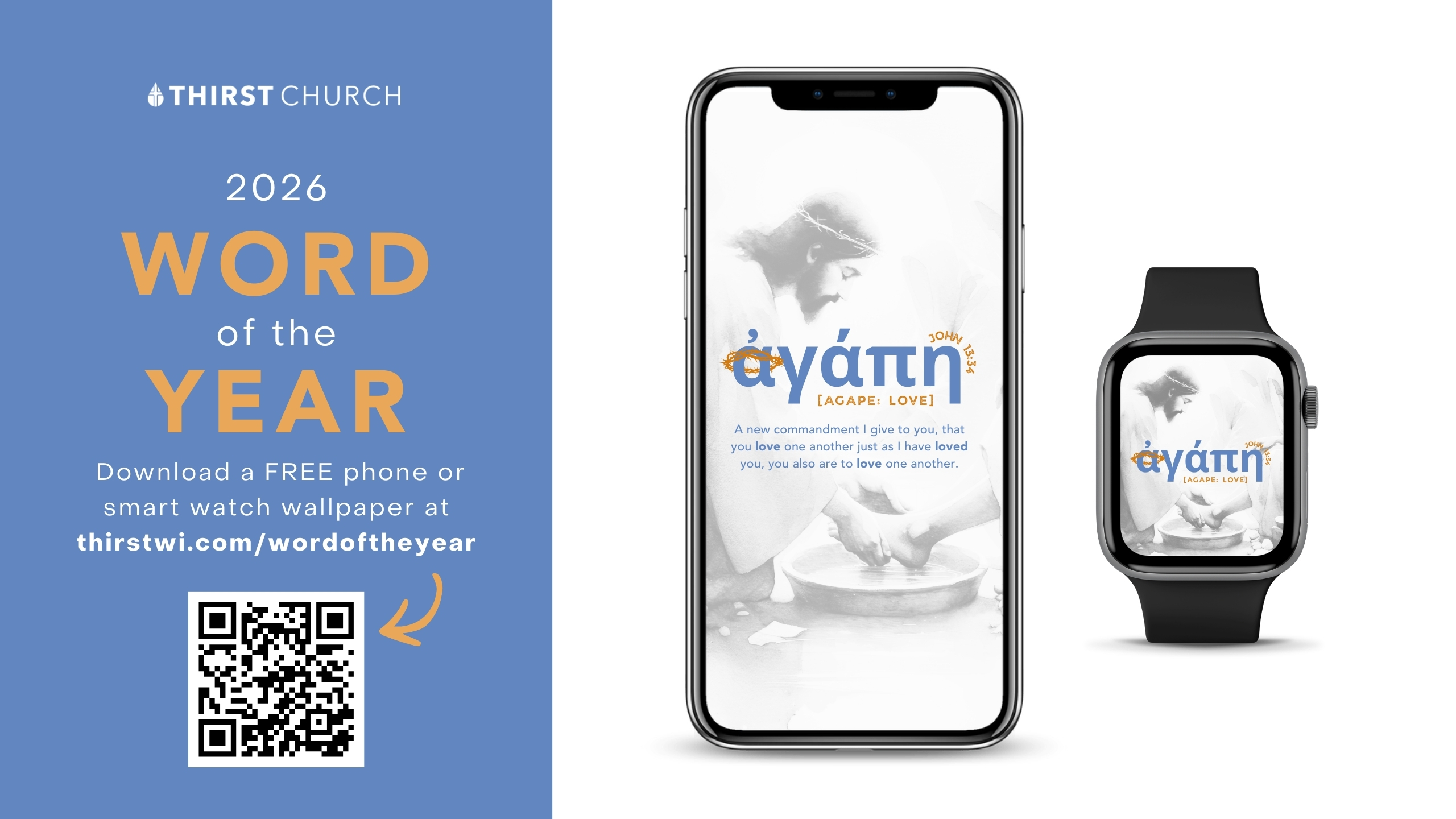 AGAPE: LOVE | Word of the Year | Phone/Watch Wallpaper