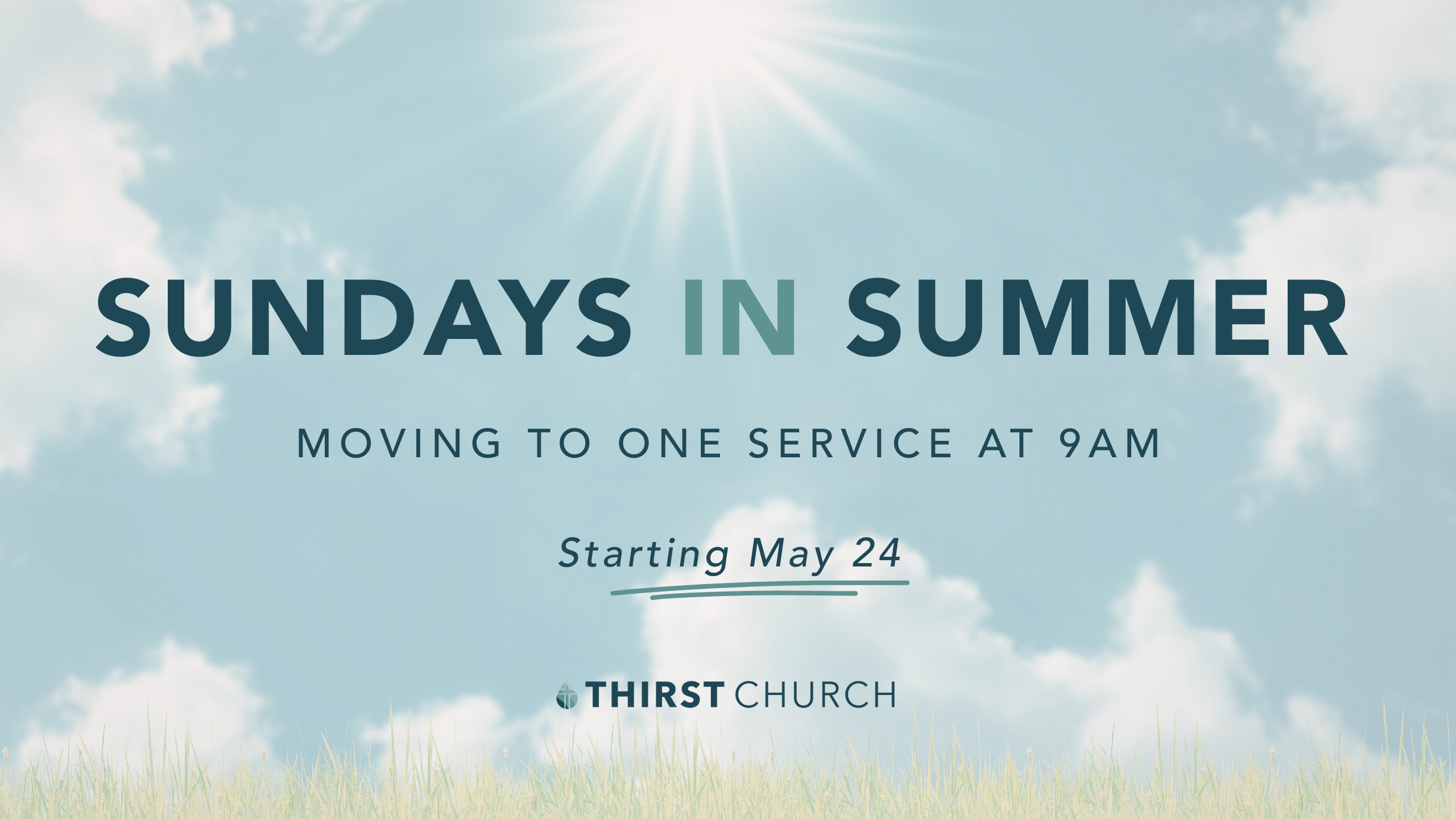 Sundays in Summer | One service at 9am