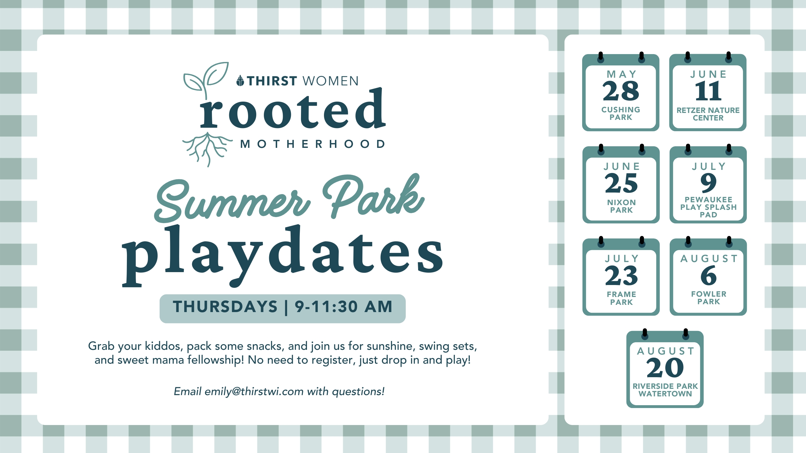 Rooted Motherhood | Summer Park Playdate