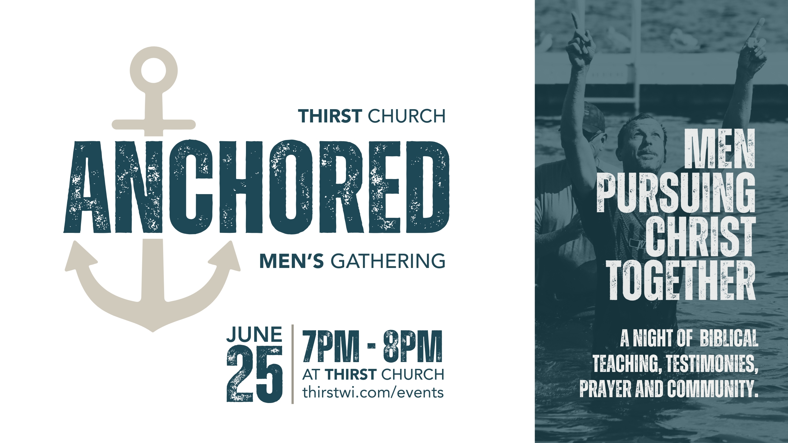 Anchored. Men's Gathering | Thursday, June 25th | 7PM - 8PM