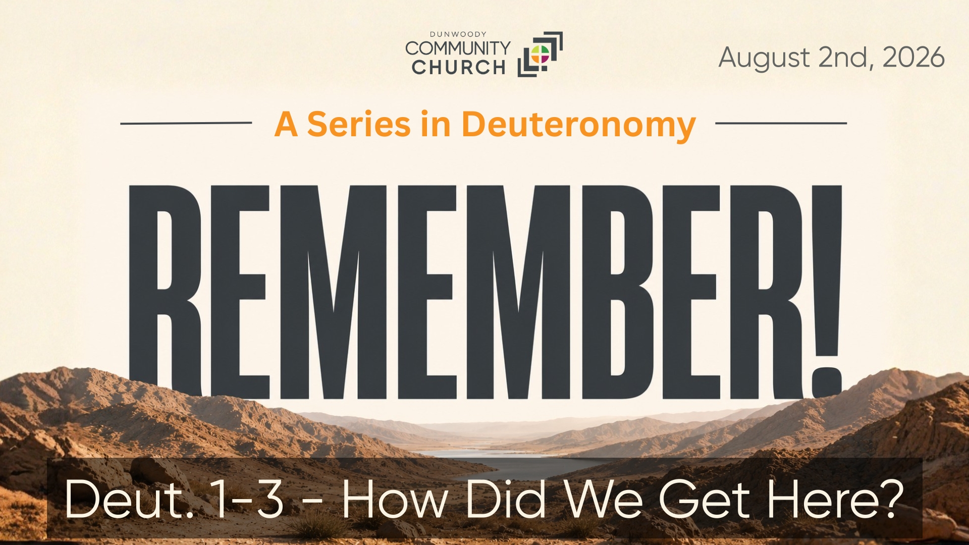 Deut. 1-3 – How Did We Get Here? episode artwork