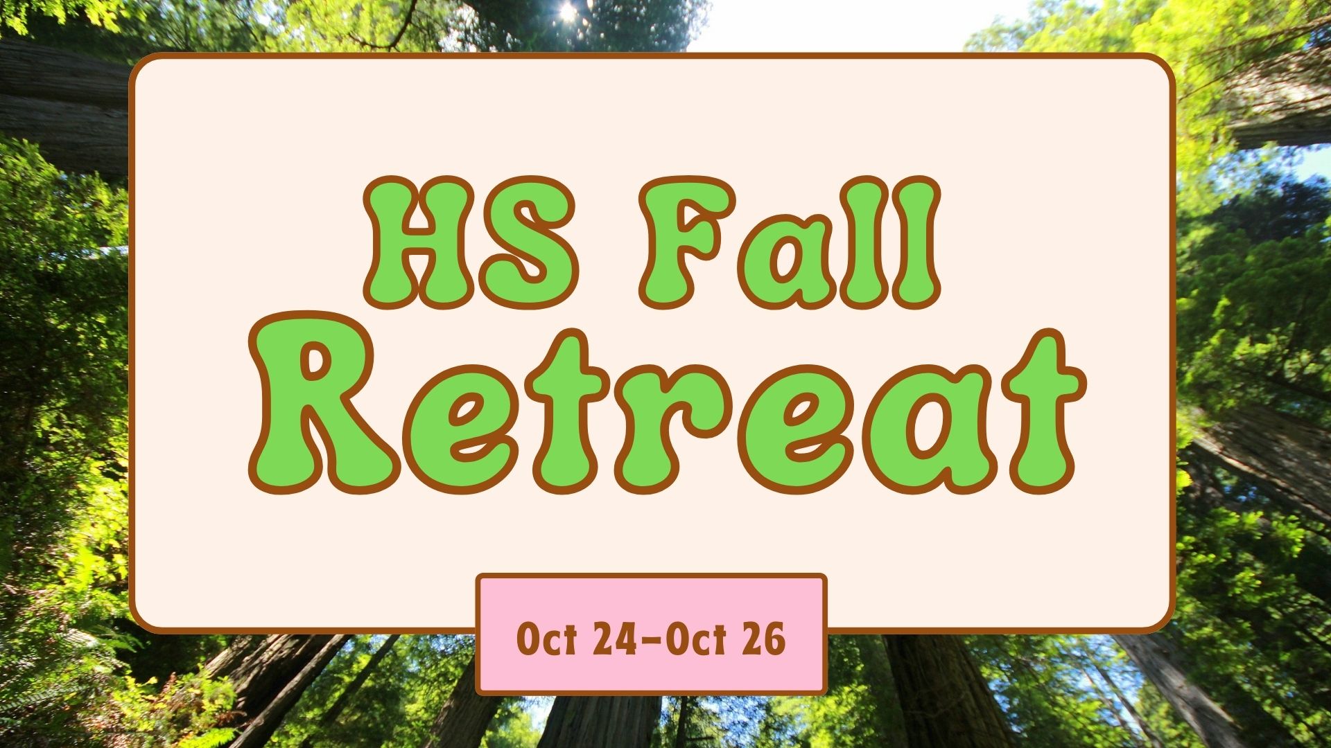 High School Fall Retreat