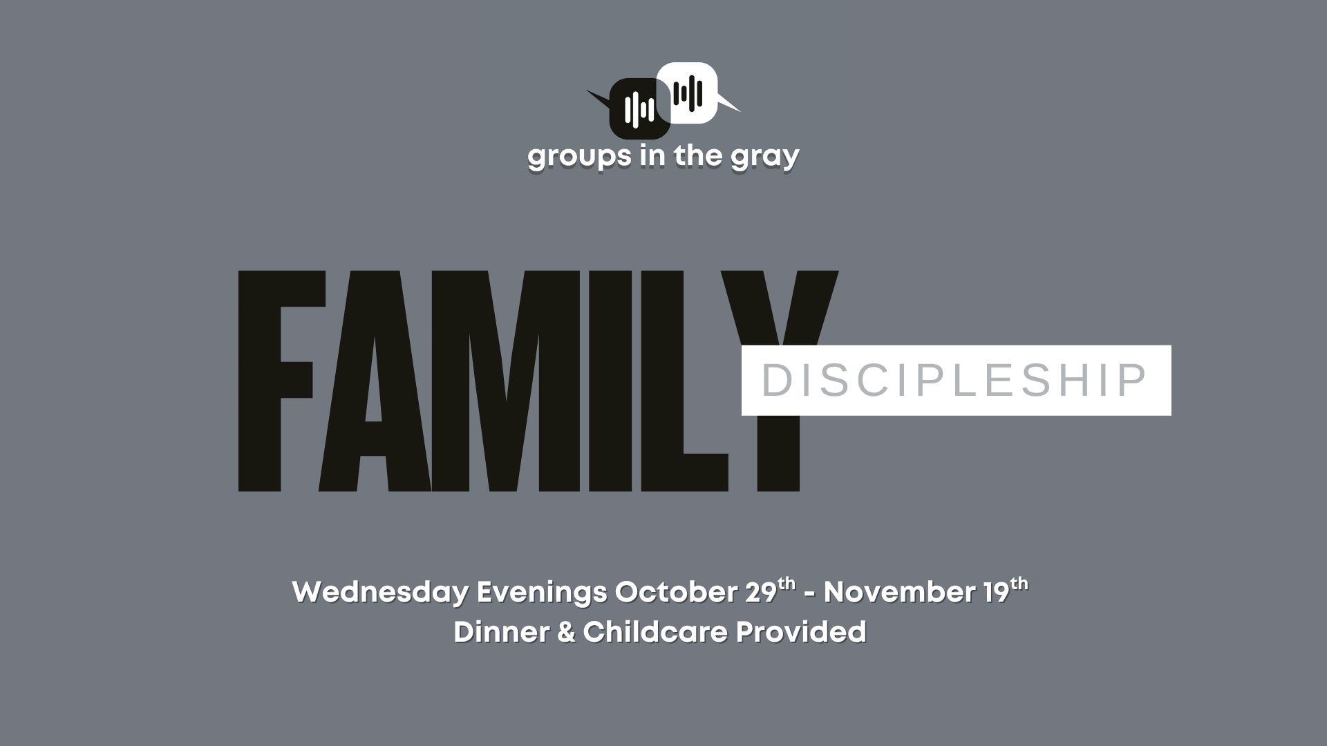 Wednesdays, October 29 - November 19, 2025