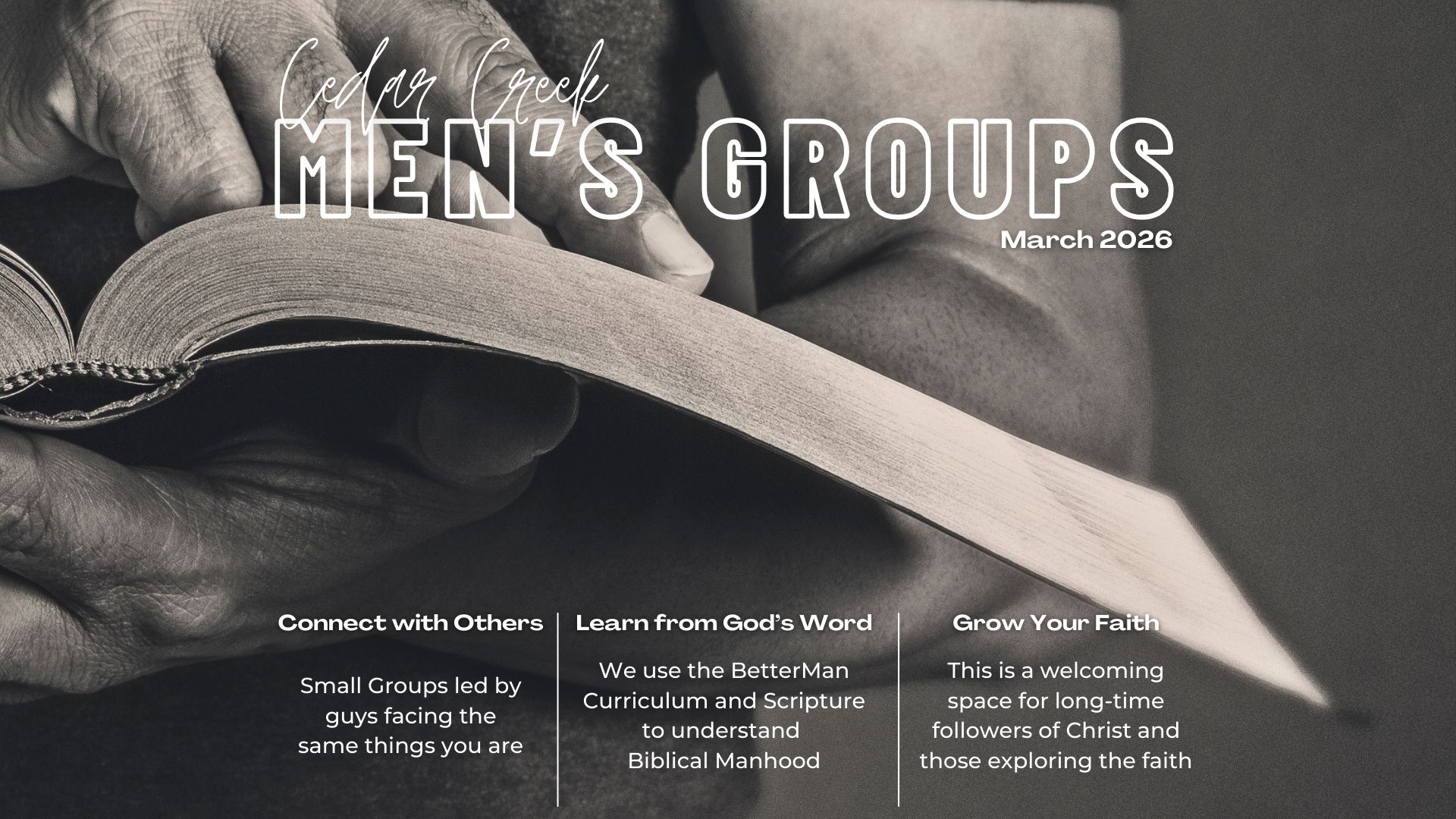 Groups Begin March 15th