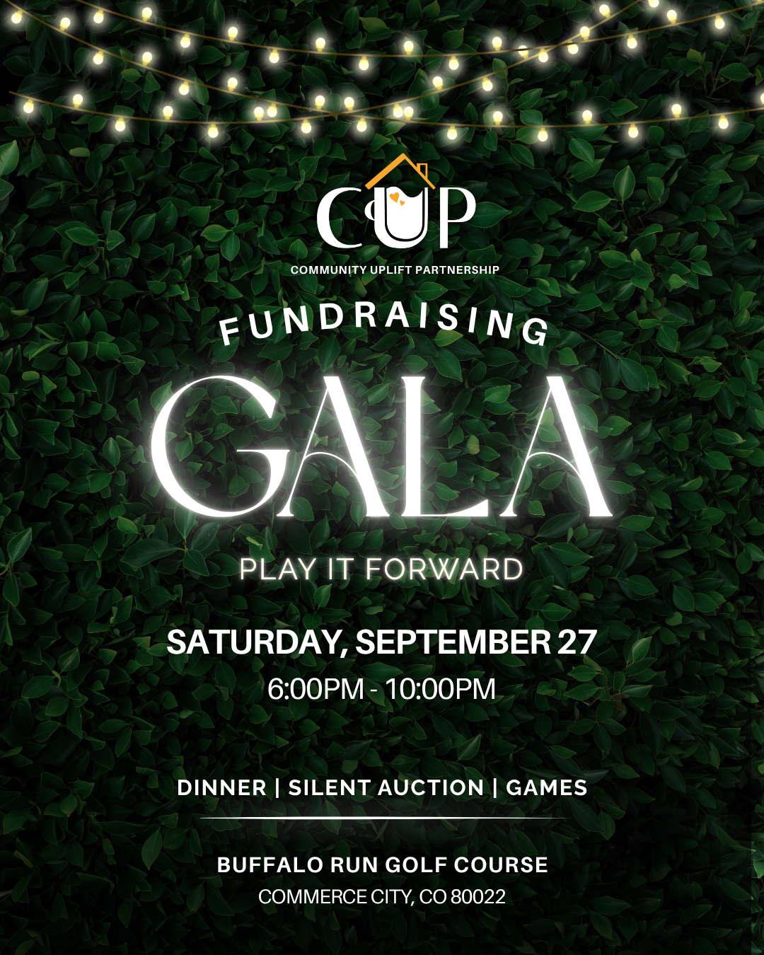 Join us at the CUP Gala