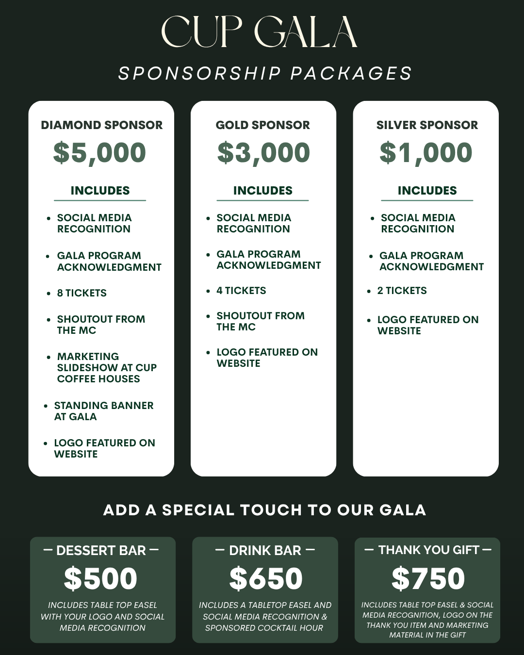Sponsor our Gala!