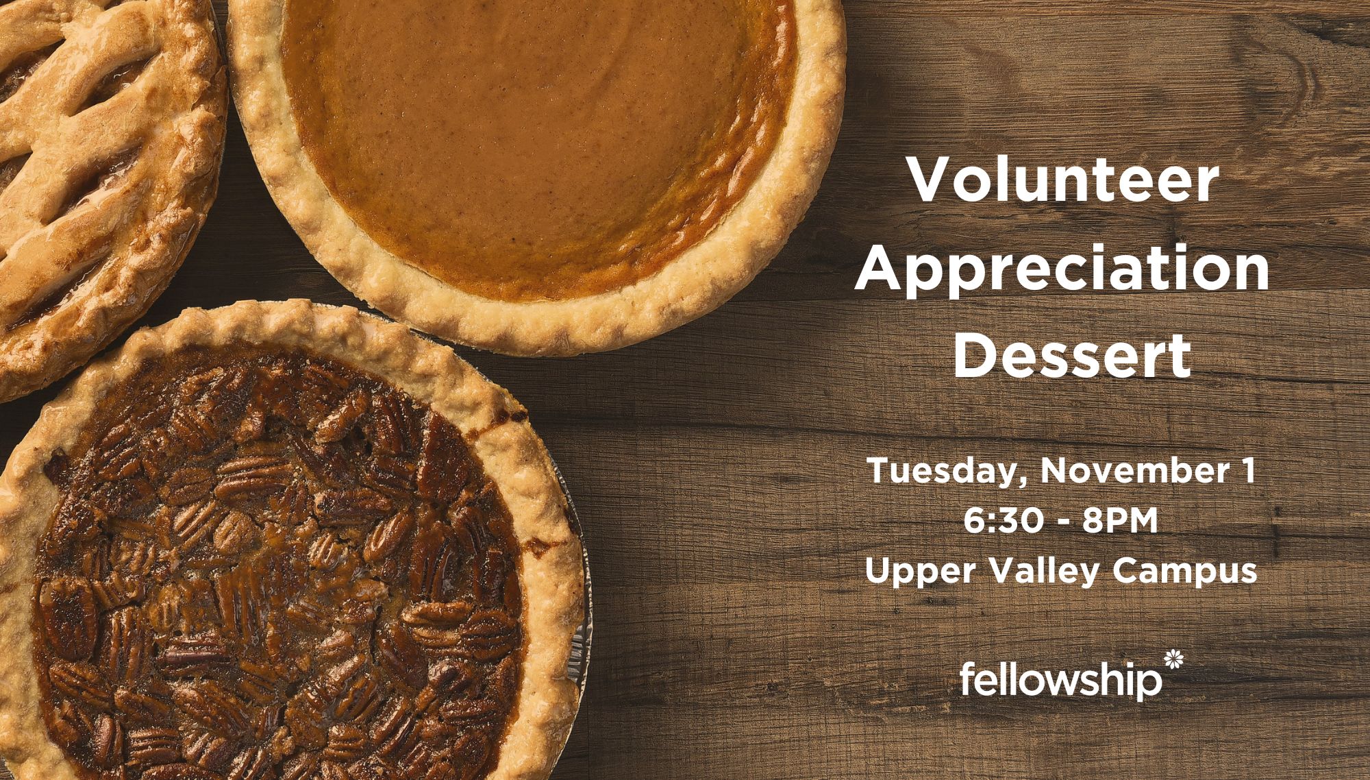 Volunteer Appreciation Dessert Fellowship