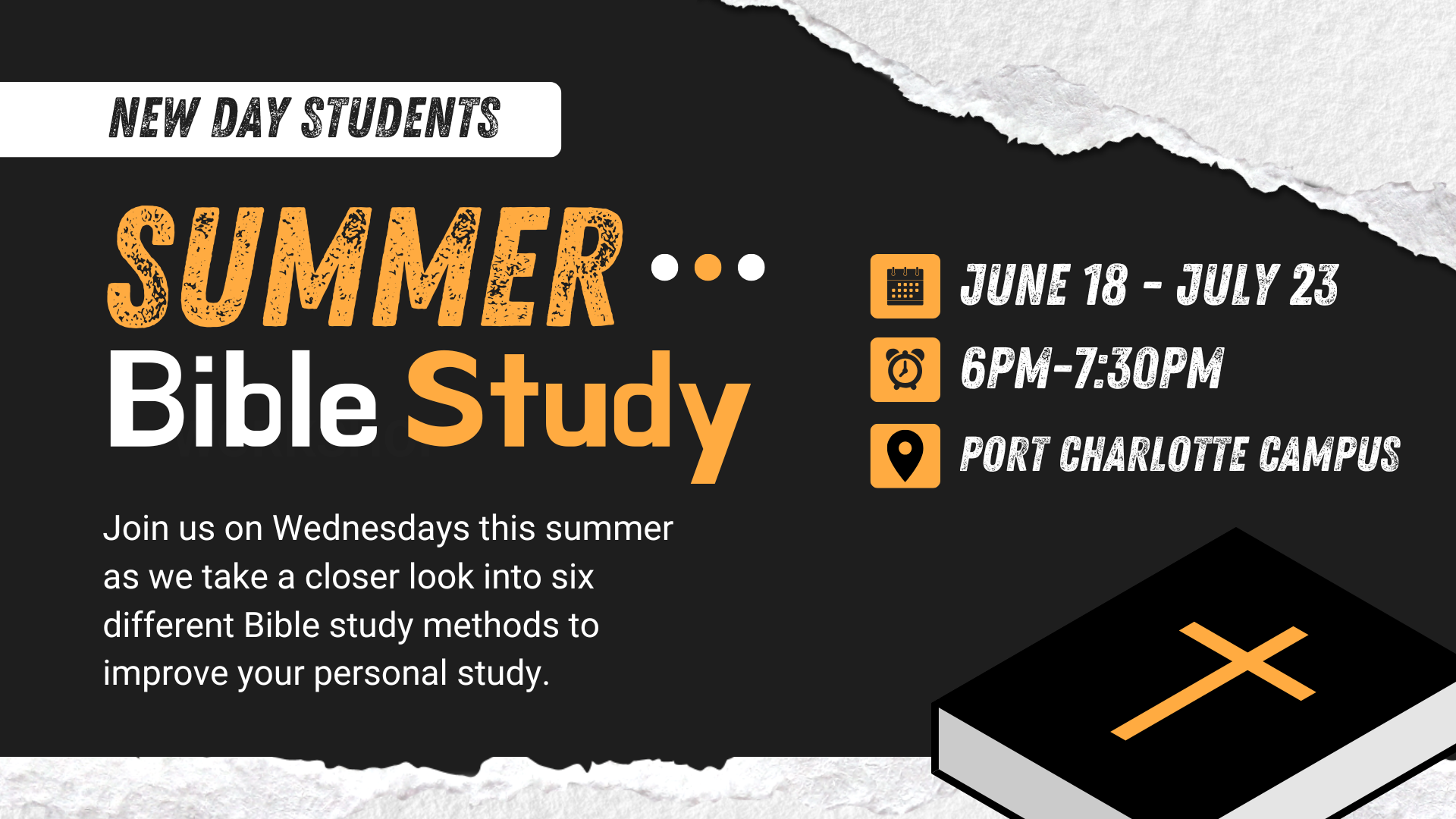 SUMMER BIBLE STUDY!