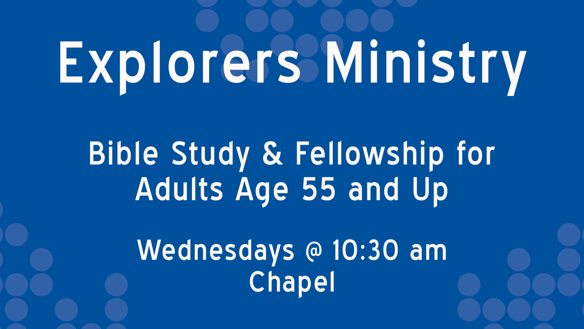 Explorers Ministry