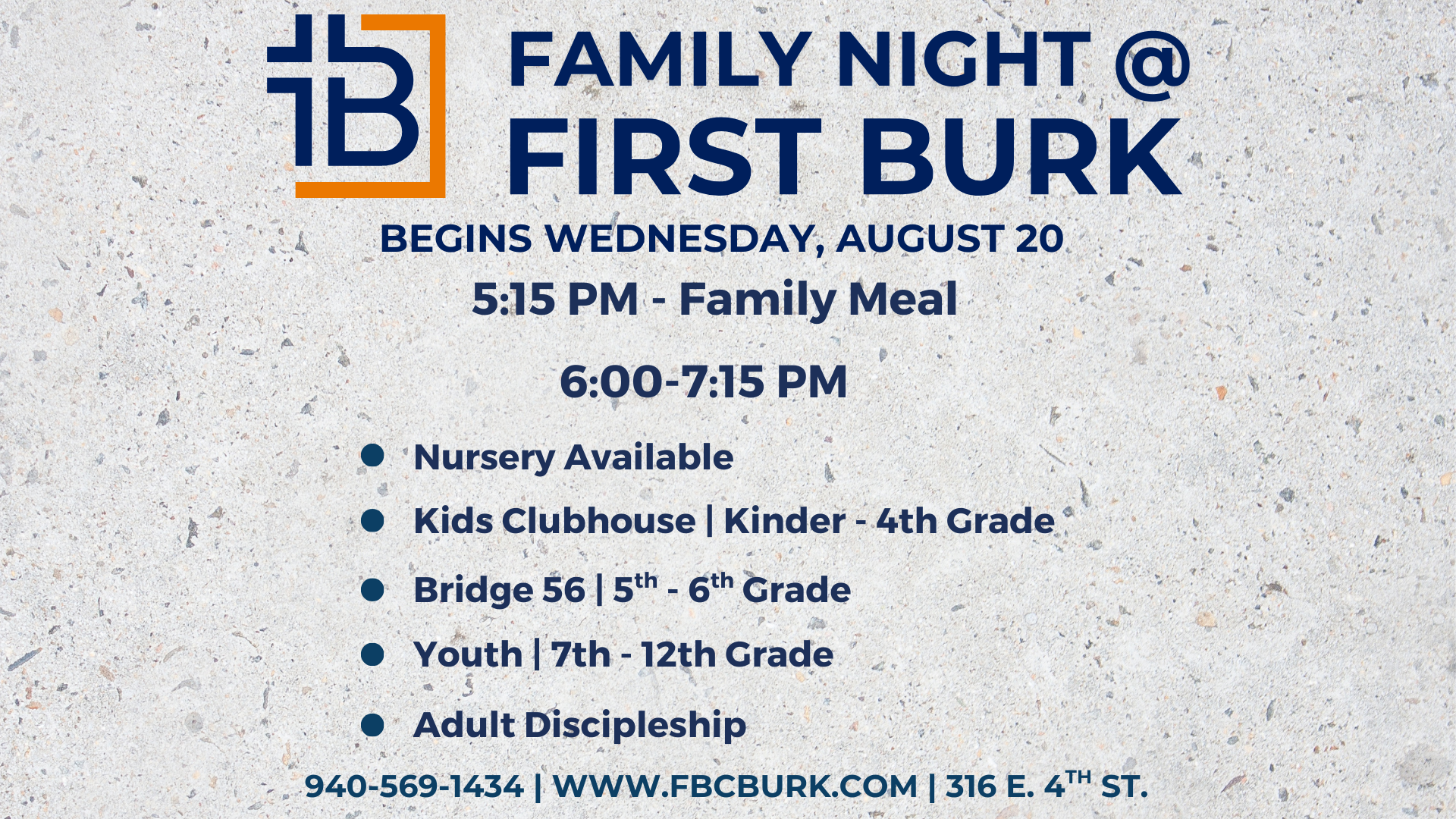Family Night at First