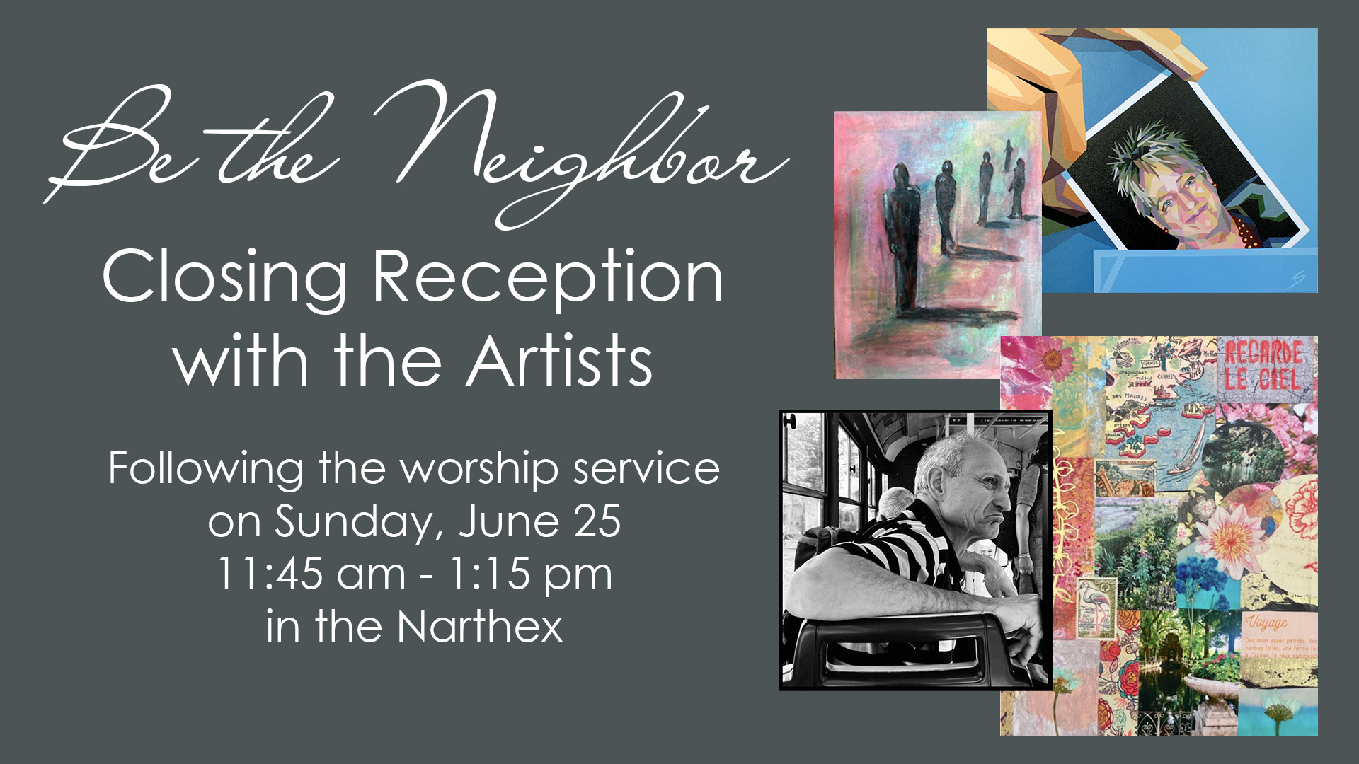 Be the Neighbor Art Reception Northway Christian Church