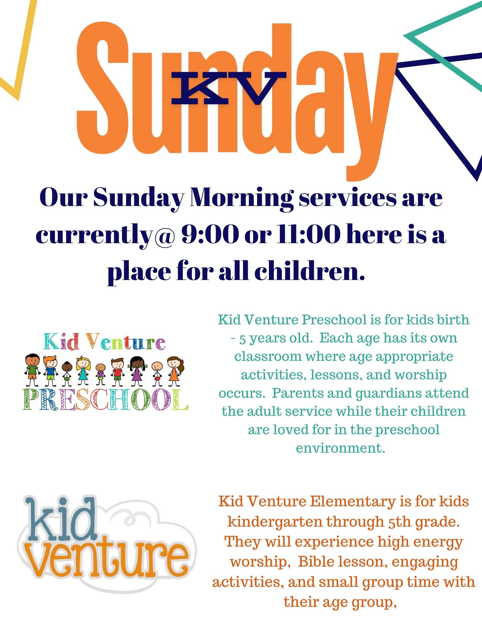 Come Join Us for Sunday Service