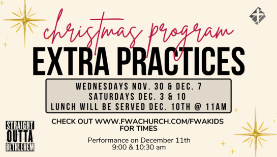 EXTRA PRACTICE STARTS TONIGHT!