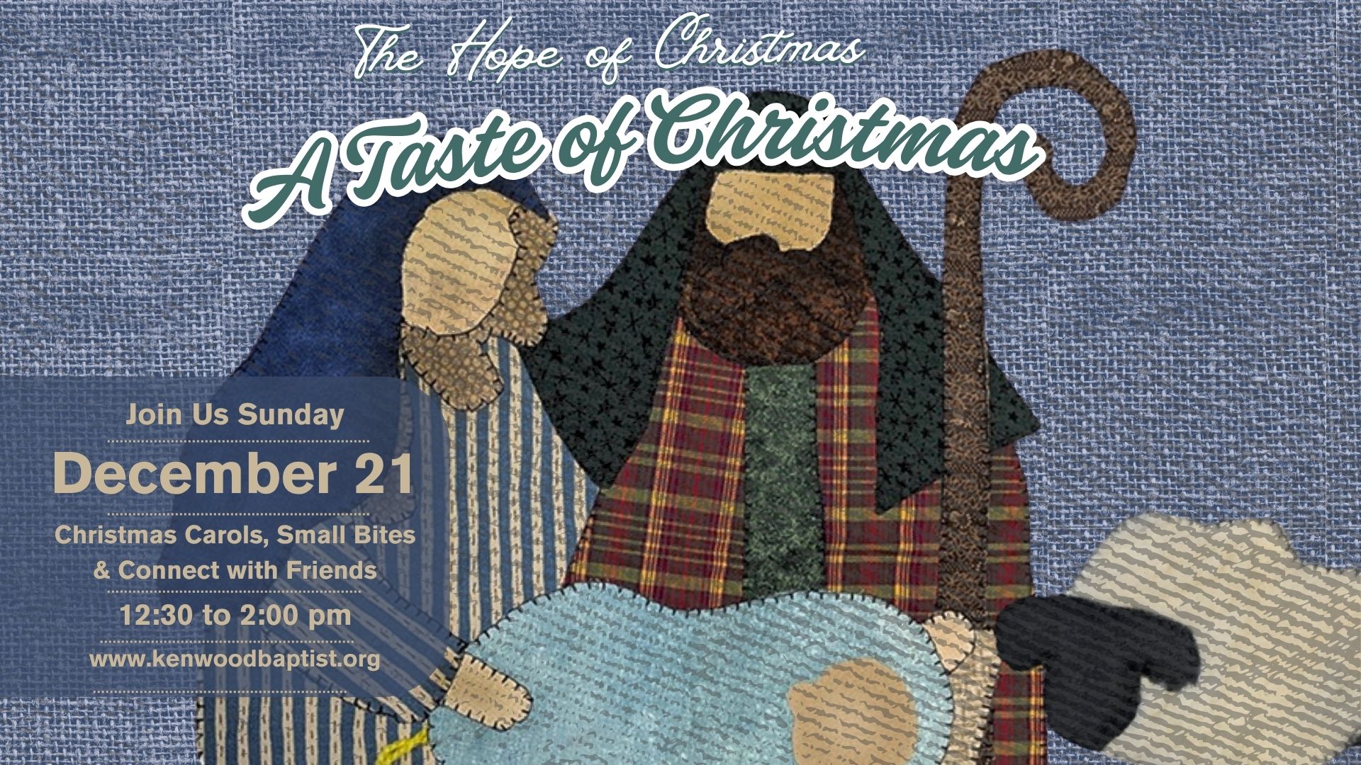 A Taste of Christmas - small bites and Christmas caroling