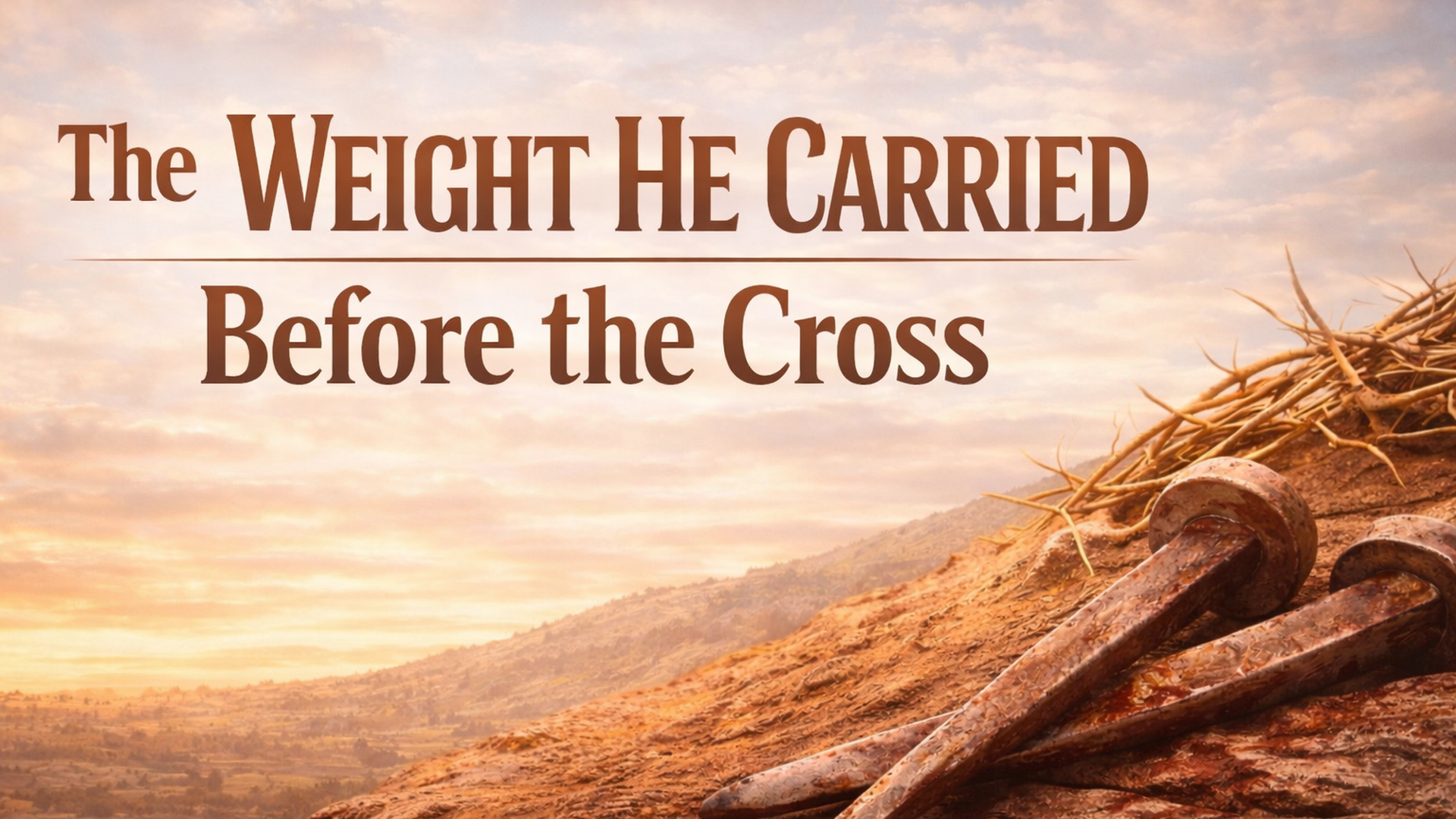 The Weight He Carried Before The Cross