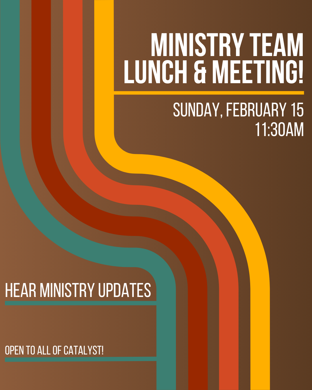 Ministry Team Lunch & Meeting