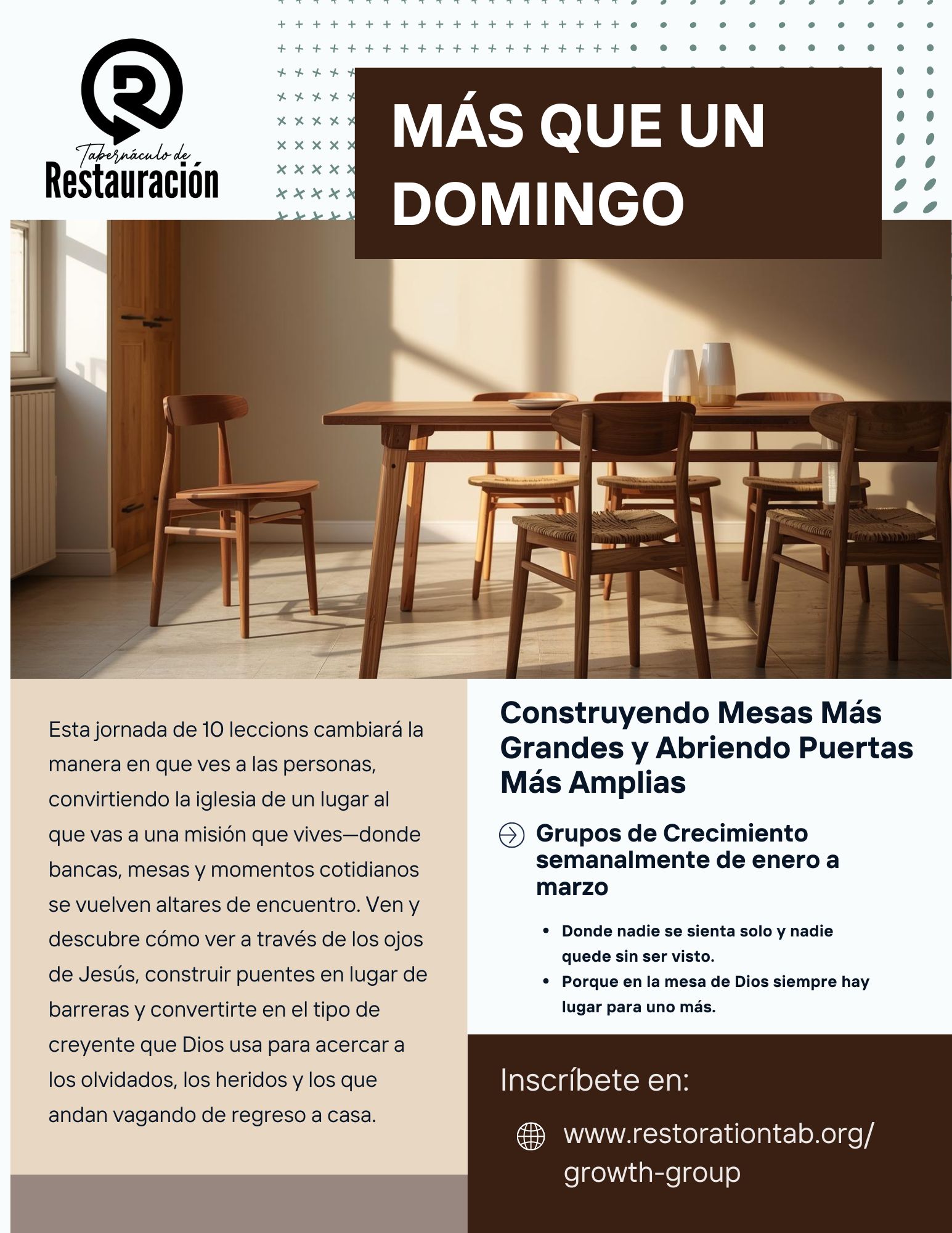 Más Que Un Domingo - Construyendo Mesas Más Grandes y Abriendo Puertas Más Amplias