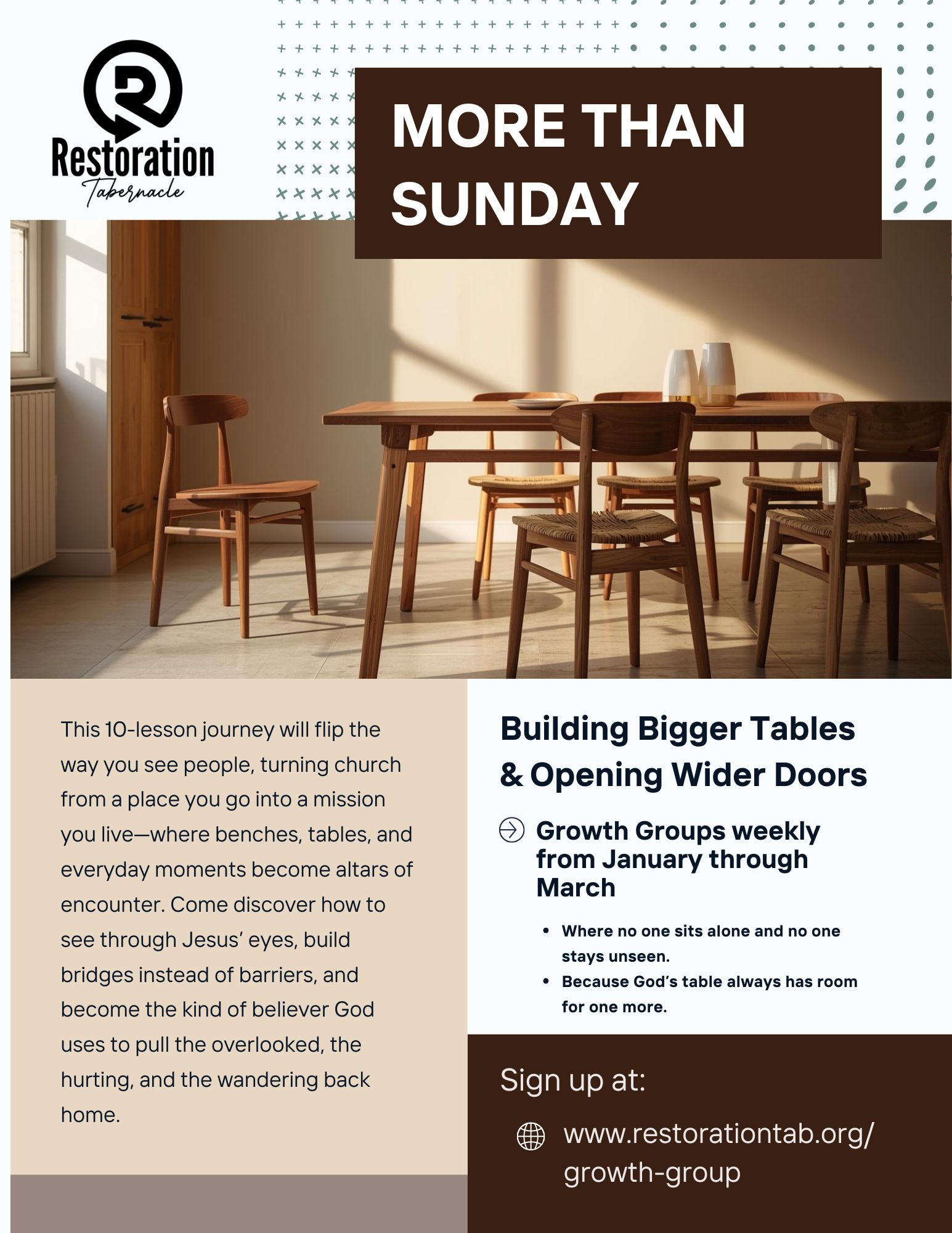 More Than Sunday - Building Bigger Tables & Opening Wider Doors
