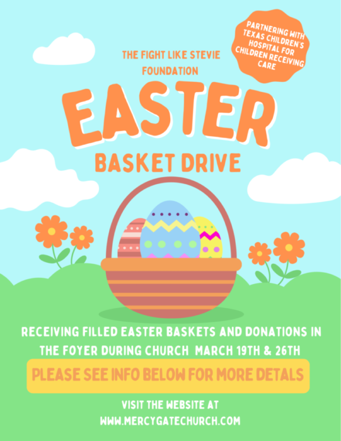 Easter Basket Drive MercyGate Church
