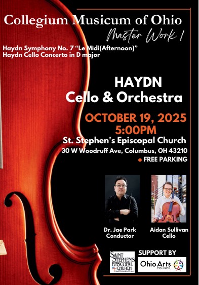 Collegium Musicum of Ohio Concert 10/19 at St. Stephen's Episcopal Church