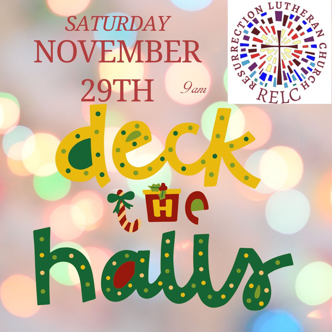 Deck the Halls Saturday 11/29 at 9am