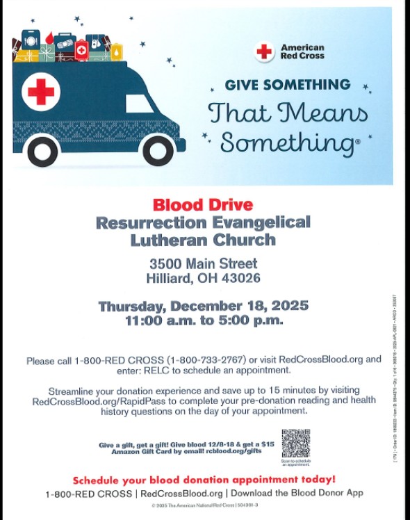 Red Cross Blood Drive 12.18.25