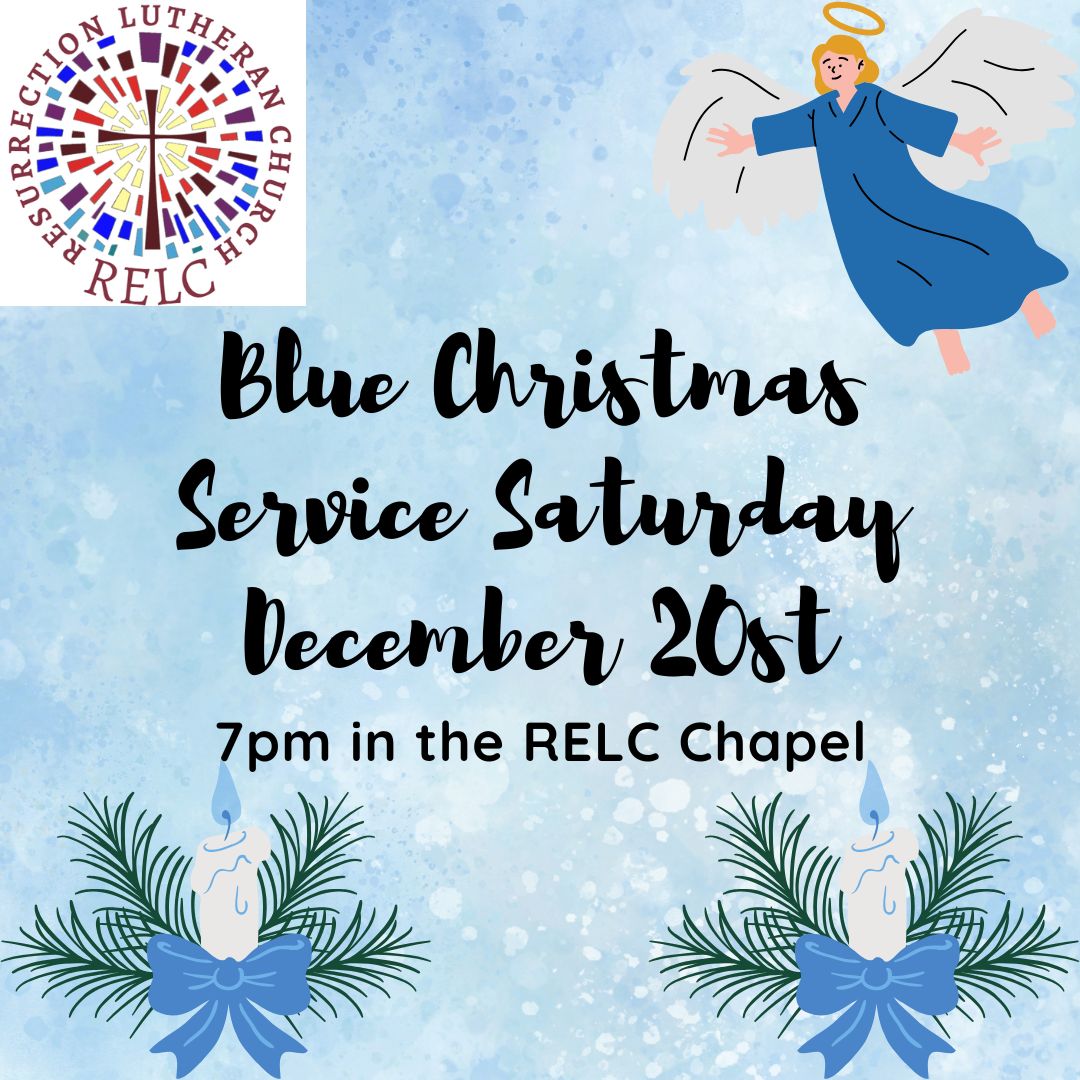 Blue Christmas Service 12/20 at 7pm