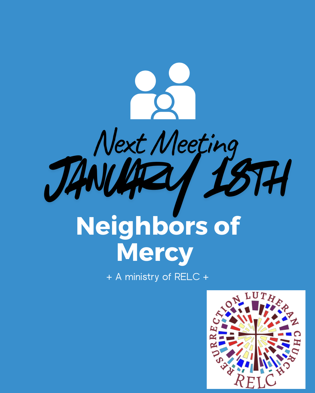 Neighbors of Mercy Meeting 1/18 after church