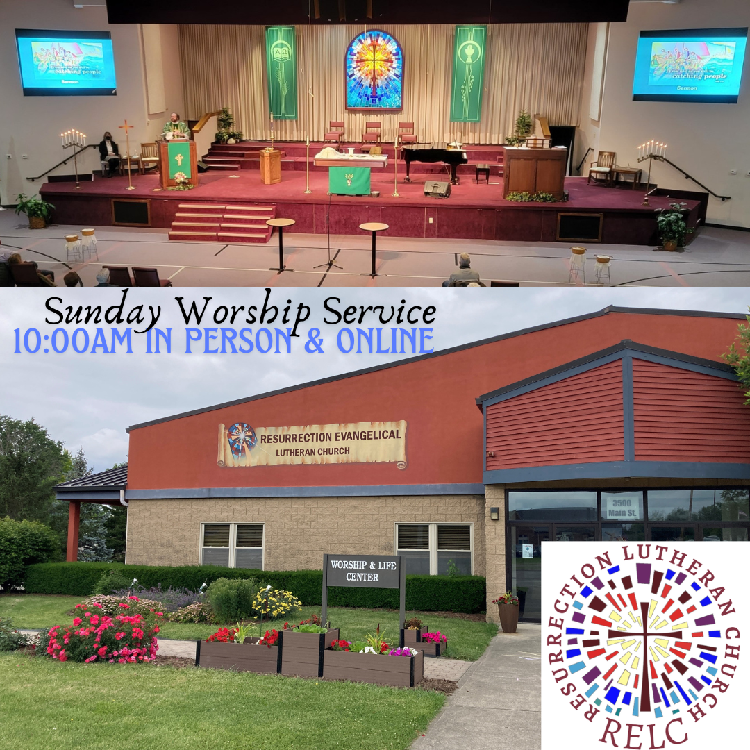 Sunday Morning worship in person and online @10am