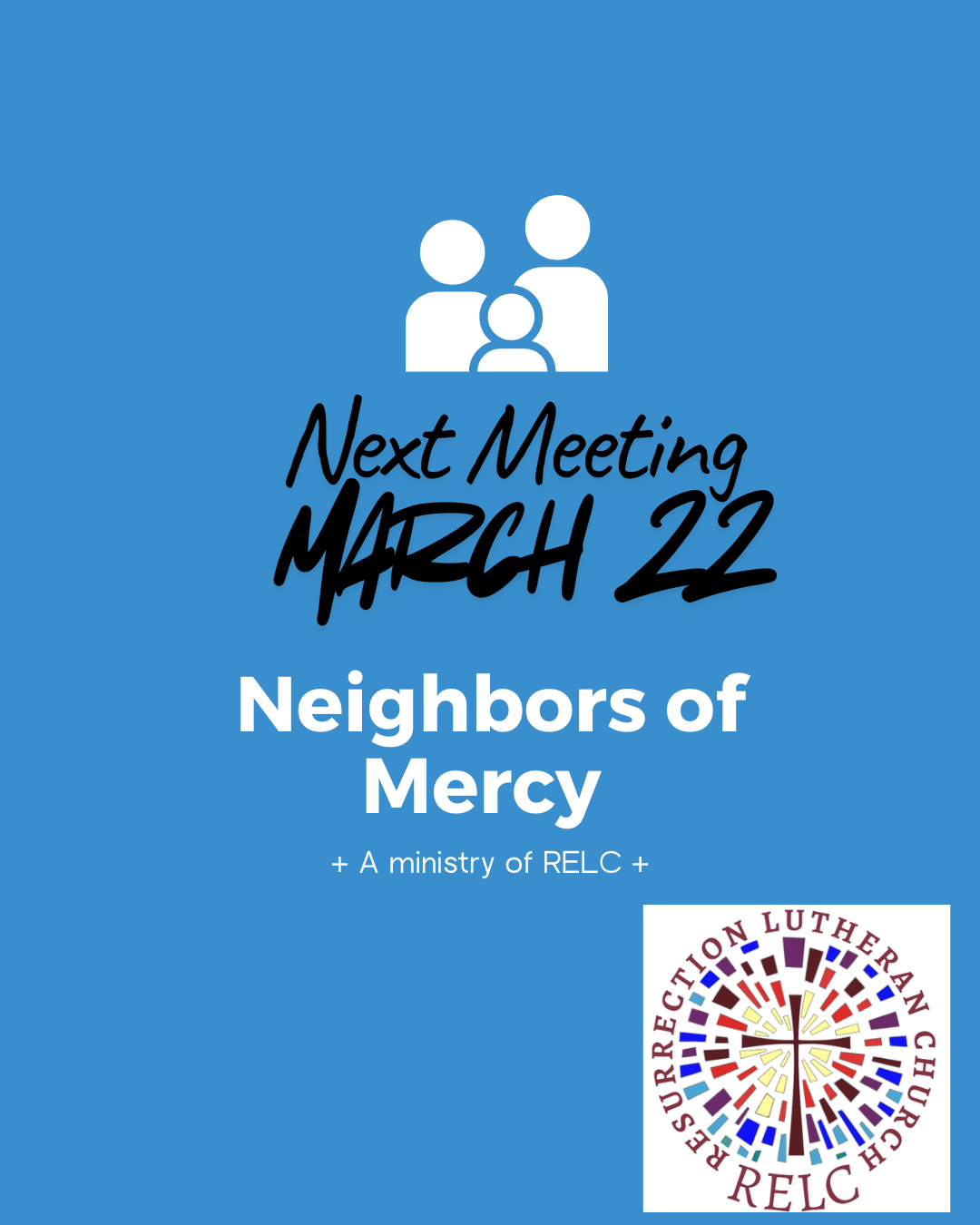 Neighbor of Mercy Meeting 3/22 after worship
