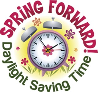 We spring forward March 8th