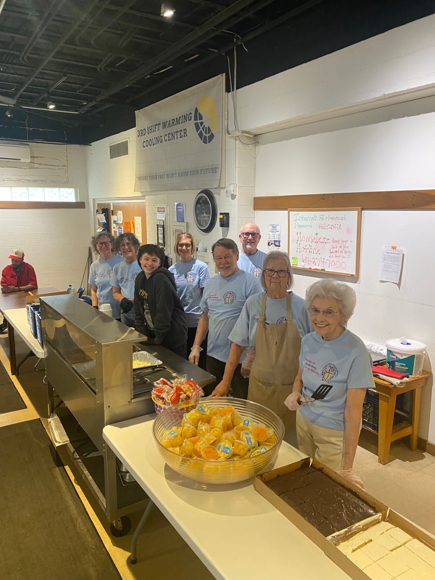 RELC serving food at First English