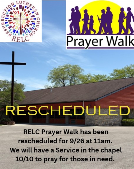 Prayer Walk 9/26 at 11am