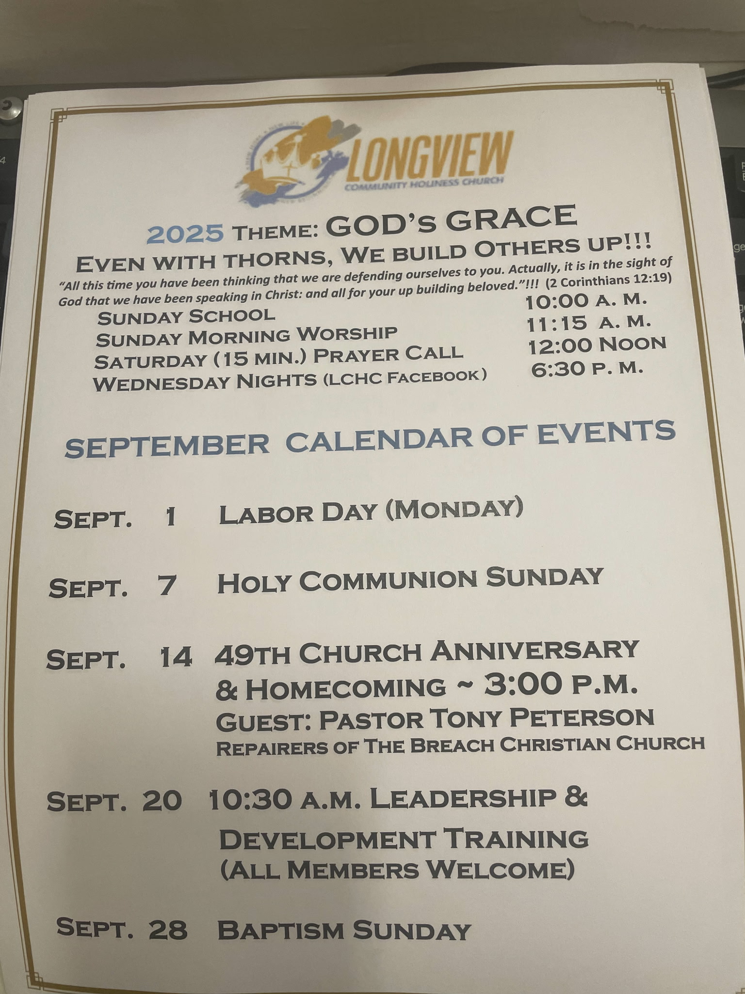 Announcements 