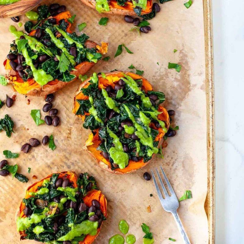 Vegan Loaded Sweet Potato